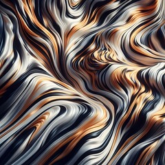 Abstract Storm Flow: Dynamic Pattern Design with Premium Motion Elements and Technical Details in Navy Blue Tiger Stripe Inspired