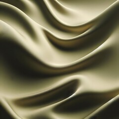 Obraz premium Olive Silk Motion: Premium Material Design with Dynamic Flow Pattern and Smooth Surface Elements in Earth Tones