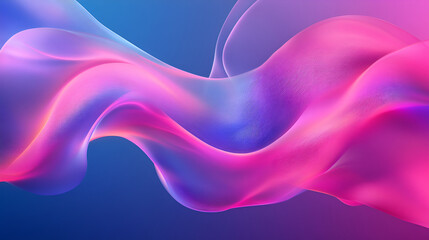 Fototapeta premium Abstract Pink and Blue Wave Design