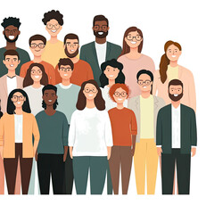 Obraz premium Teams Showcasing Diverse Cultures and Backgrounds Generative AI