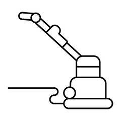 Fototapeta premium polisher outline icon