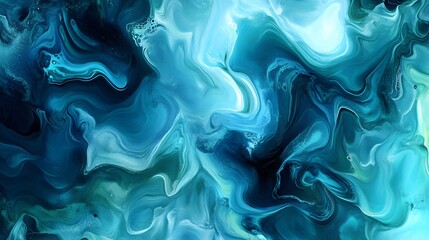 Obraz premium Abstract Blue Swirling Paint Texture Design