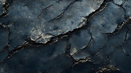 Obraz premium Dark Cracked Surface Abstract Texture Background