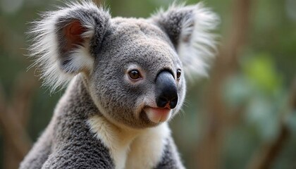 Naklejka premium Adorable Koala Closeup Wildlife Photography
