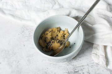 vanilla and black sesame sugar cookie dough, sesame coated sugar cookie dough about to be baked, process of making cookies