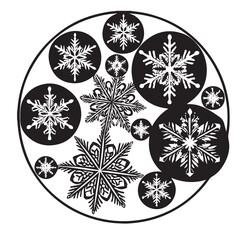 Winter Snowflakes Vector Art, Icons, and Graphics
