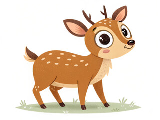 Fototapeta premium cartoon, animal, deer, vector, illustration, reindeer, mammal, christmas, brown, donkey, animals, cow, fun, isolated, nature, winter, wild, elk, funny, farm, cute, toy, white, antler, horse