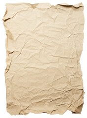 Fototapeta premium PNG Old crumpled paper background texture cardboard.