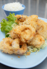 Crispy Fried Squid. Thai Food