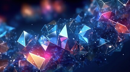 abstract background with geometric.