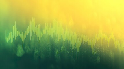 A rising green market chart against a green and yellow gradient background, illustrating growth in sustainable Responsible Investing, SRI investing, ESG