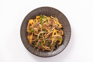 牛肉と野菜の甘辛炒め（蓮根　ピーマン　もやし）