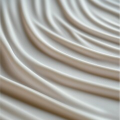 Fototapeta premium Elegant Draped Fabric Soft White Textile Background Smooth Curves Abstract Texture