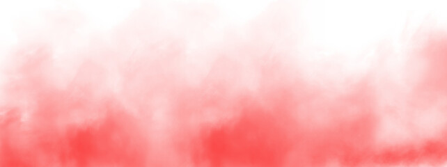 Red smoke, For used on light backgrounds. Design element, text or space. Transparency only in...