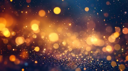 Fototapeta premium Abstract Golden Glitter Sparkle Texture Background, Shiny Shimmer Glamour Sequin Wallpaper