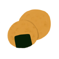 おかしいらすと(おせんべい)