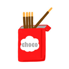 おかしいらすと(棒チョコ)