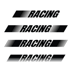 Racing halftone text lines