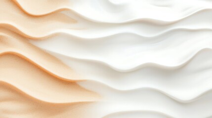 Fototapeta premium Elegant abstract background in pastel color waves modern art soft design tranquil environment