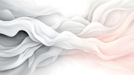 Obraz premium Flowing abstract background in pastel colors digital art soft textures minimalist style