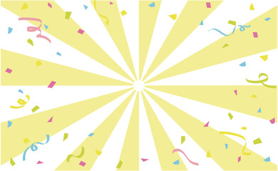 ひらひら舞う紙吹雪の背景イラスト素材