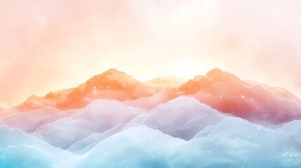 Pastel color abstract background of soft clouds dreamy landscape artistic viewpoint