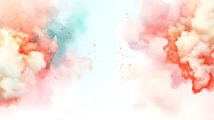 Fototapeta premium Artistic digital art captivating abstract background in soft pastel colors aesthetic viewpoint