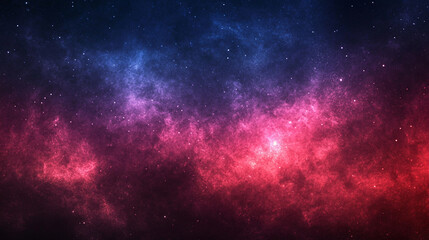 A grainy gradient banner design with a flowing blend of red, purple, and blue glowing colors against a dark backdrop symbolizing chaos and energy, evoking dynamic motion and abstract intensity

