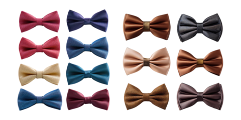 Collection of Stylish Bow Ties in Various Colors
