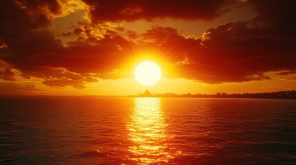 Sunset Taj Mahal ocean dramatic sky India travel