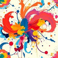 abstract watercolor background with butterflies