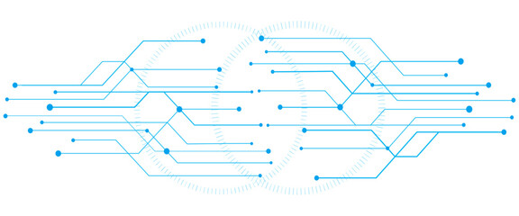 Vector modern hi tech digital technology concept. Abstract internet communication, future science tech design.