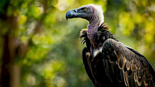 a vulture  in the wild