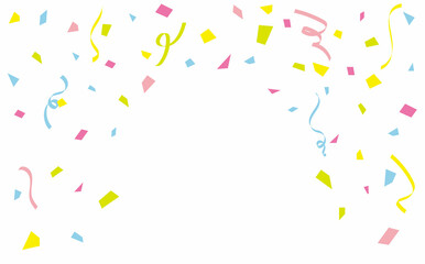 紙吹雪の背景イラスト素材