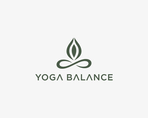 Obraz premium Yoga balance logo