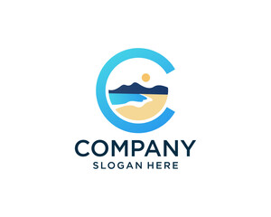 Adventure letter C logo