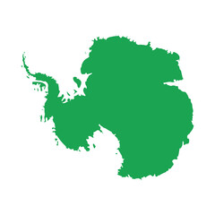 map of antarctica green icon