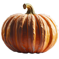 Orange Pumpkin Isolated on Transparent Background  
