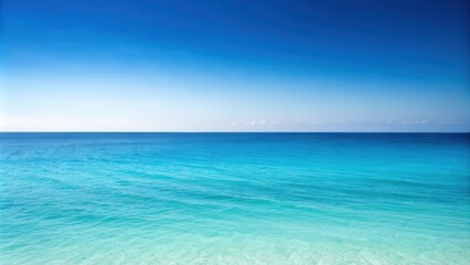 Obraz premium Vast blue ocean under a clear sky