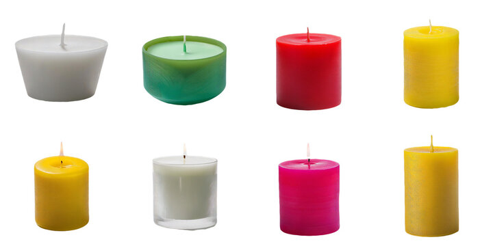 Collection of Colorful Candles