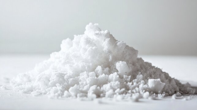 A depiction of a strong base, potassium hydroxide (KOH), with the potassium ion and hydroxide ion separated, on a white background.