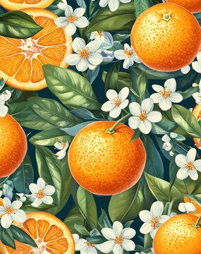 pattern of oranges
