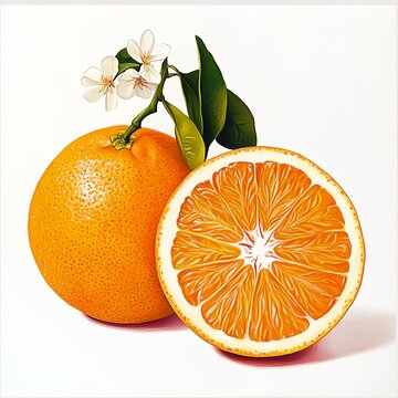 orange and leaves