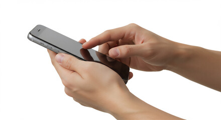 スマートフォン・タブレットを操作する手