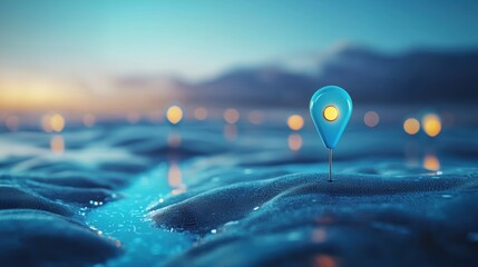 Pin in Different Color Animated sequence of colored location pins appearing and disappearing on a map, symbolizing dynamic data, real time updates, or changing locations.