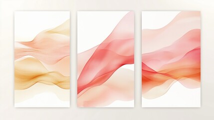 Fototapeta premium Abstract Terracotta & Gold Wall Art