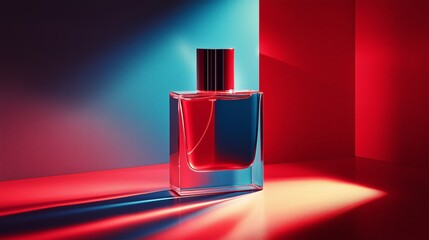 Elegant Men's Luxury Perfume Bottle Product Photography with Copy Space - Marketing and Advertising Concepts