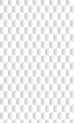 Fototapeta premium Vector seamless geometric pattern. Modern thin hexagon grid texture. Background white Honeycomb. EPS 10