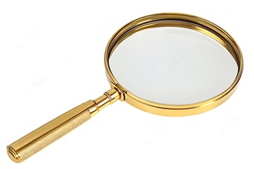 Magnifying glass isolated on white background