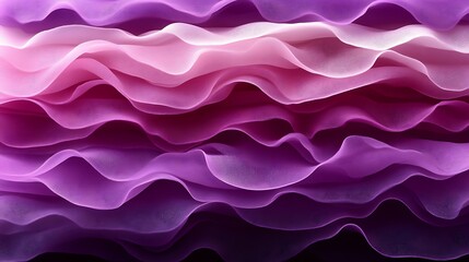 Obraz premium Layered purple and pink fabric waves pattern